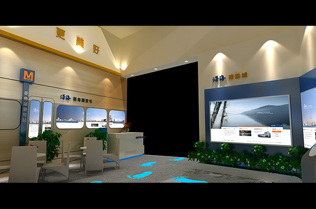 沿海地產(chǎn)房展覽設(shè)計方案-武漢房交會展覽展示設(shè)計案例-東方旗艦